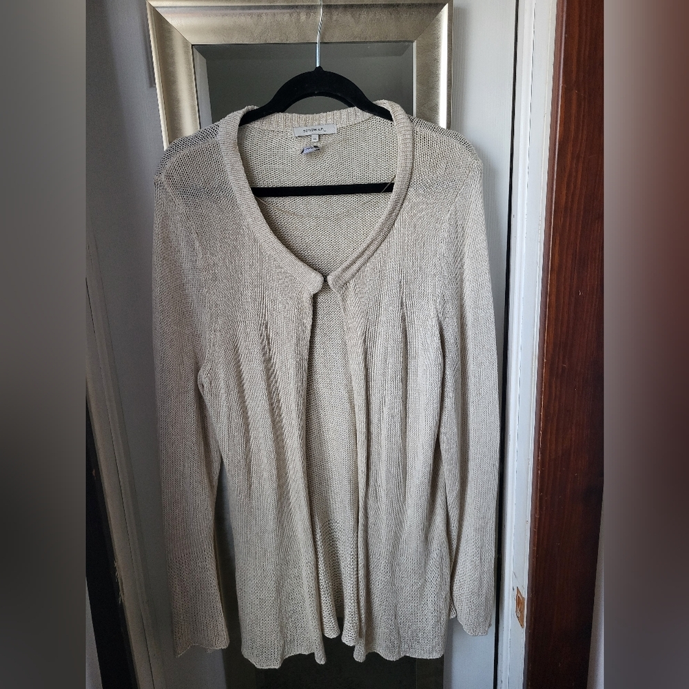 Chic Beige Women's Cardigan